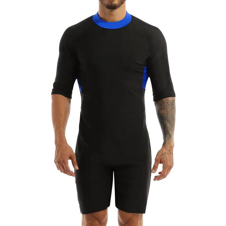 Swimwear Mens Leotard Swimsuit Shorty Wetsuit Diving Swimming Snorkeling Surfing Scuba Swim Bodysuit Jumpsuit Warm Swimwear ShedPoundsPortal