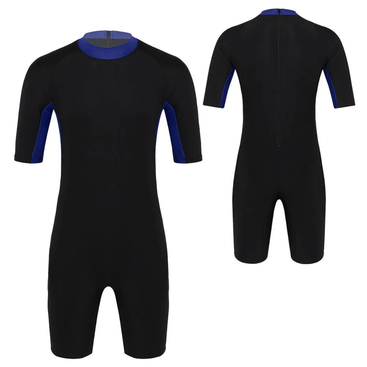 Swimwear Mens Leotard Swimsuit Shorty Wetsuit Diving Swimming Snorkeling Surfing Scuba Swim Bodysuit Jumpsuit Warm Swimwear ShedPoundsPortal