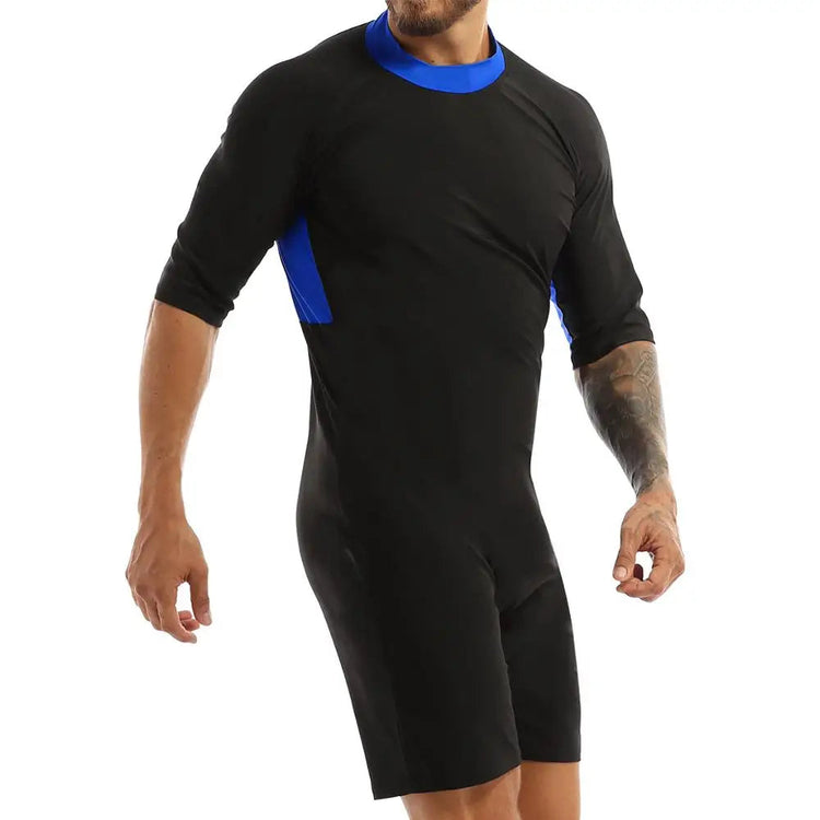 Swimwear Mens Leotard Swimsuit Shorty Wetsuit Diving Swimming Snorkeling Surfing Scuba Swim Bodysuit Jumpsuit Warm Swimwear ShedPoundsPortal