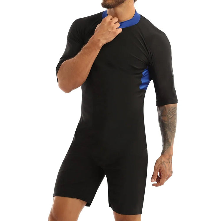 Swimwear Mens Leotard Swimsuit Shorty Wetsuit Diving Swimming Snorkeling Surfing Scuba Swim Bodysuit Jumpsuit Warm Swimwear ShedPoundsPortal