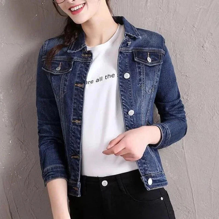 2025 New Fashion Spring Autumn Women Denim Jacket Loose Casual Jeans Female Outerwear Single Breasted Cowboy Ladies Overcoat Tops ShedPoundsPortal