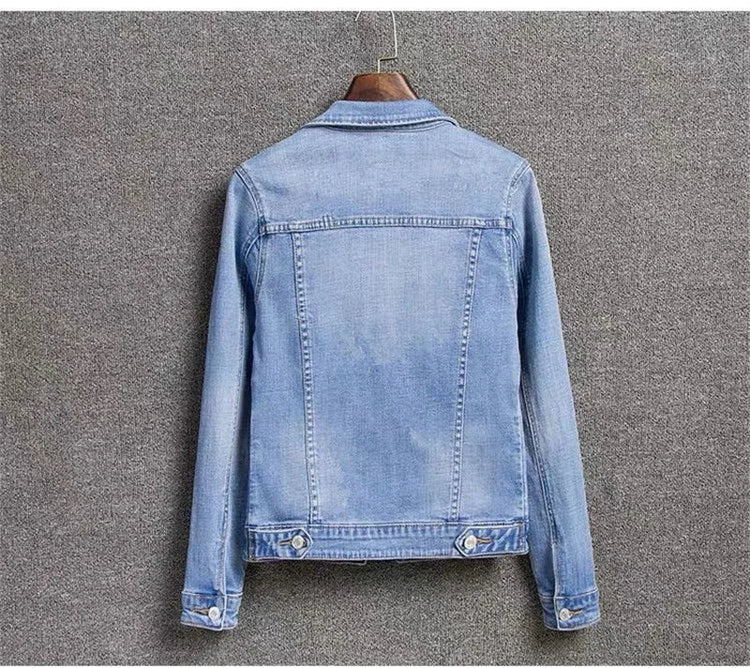 2025 New Fashion Spring Autumn Women Denim Jacket Loose Casual Jeans Female Outerwear Single Breasted Cowboy Ladies Overcoat Tops ShedPoundsPortal