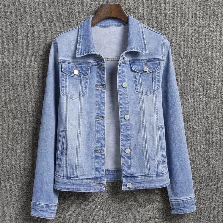 2025 New Fashion Spring Autumn Women Denim Jacket Loose Casual Jeans Female Outerwear Single Breasted Cowboy Ladies Overcoat Tops ShedPoundsPortal