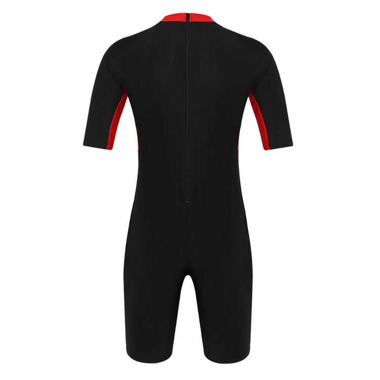 Swimwear Mens Leotard Swimsuit Shorty Wetsuit Diving Swimming Snorkeling Surfing Scuba Swim Bodysuit Jumpsuit Warm Swimwear ShedPoundsPortal