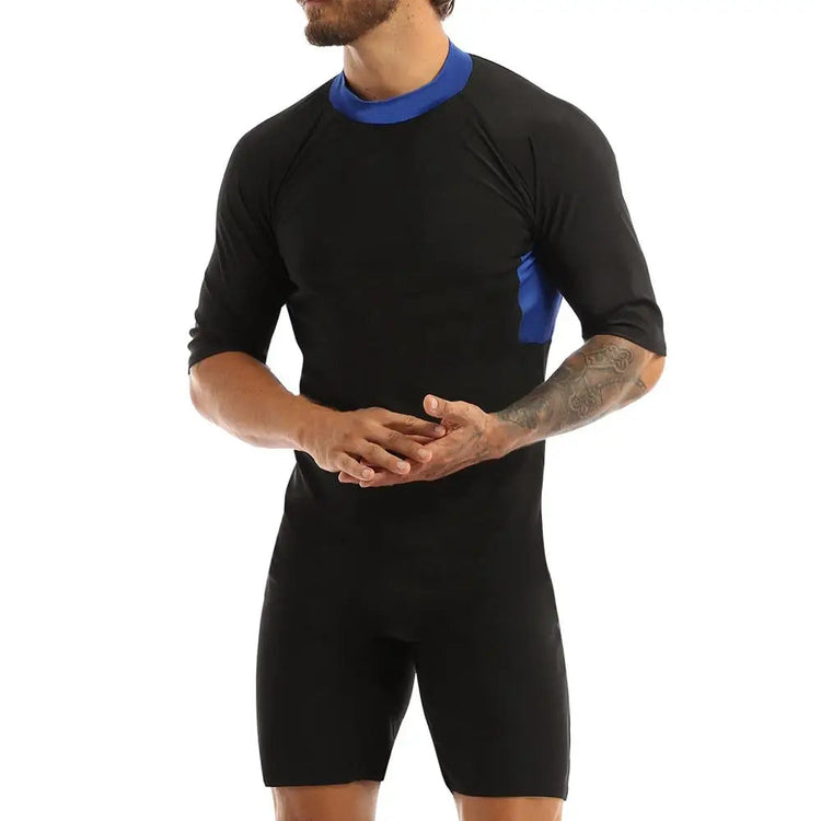 Swimwear Mens Leotard Swimsuit Shorty Wetsuit Diving Swimming Snorkeling Surfing Scuba Swim Bodysuit Jumpsuit Warm Swimwear ShedPoundsPortal