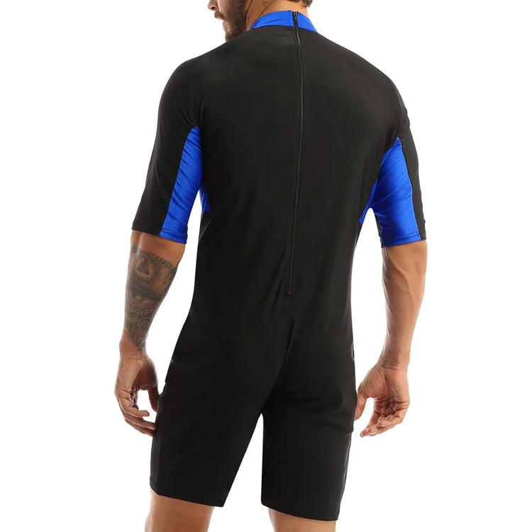 Swimwear Mens Leotard Swimsuit Shorty Wetsuit Diving Swimming Snorkeling Surfing Scuba Swim Bodysuit Jumpsuit Warm Swimwear ShedPoundsPortal