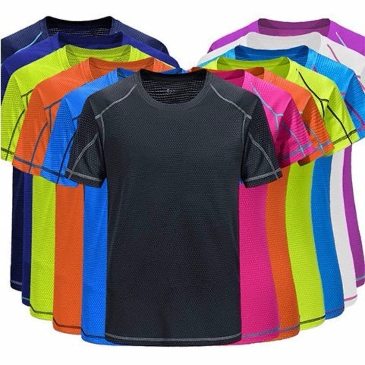 Mens Mesh Short Sleeve Lightweight T-Shirts,Bulk Crew Tees for Guys, Mixed Bright Colors Bulk Pack,Moisture Wicking,10 colors ShedPoundsPortal