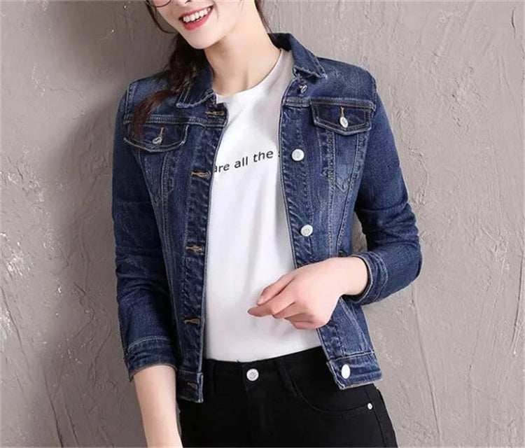 2025 New Fashion Spring Autumn Women Denim Jacket Loose Casual Jeans Female Outerwear Single Breasted Cowboy Ladies Overcoat Tops ShedPoundsPortal