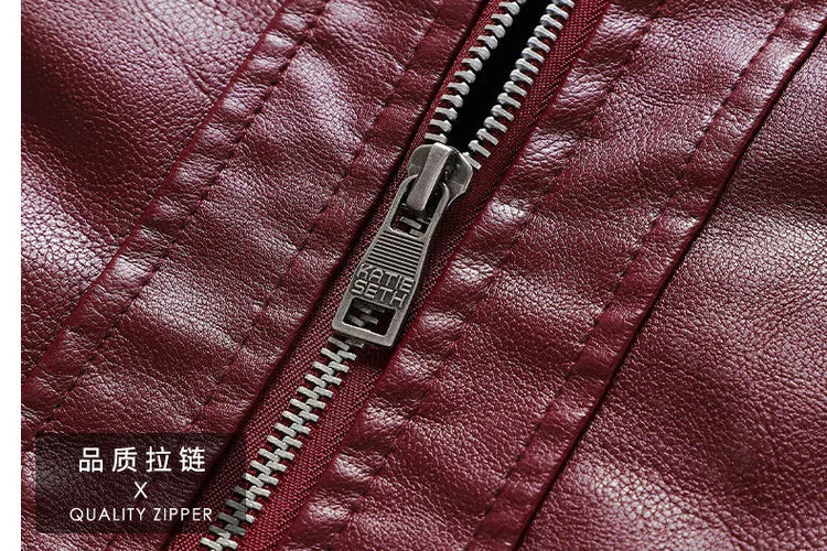 Mens Vintage Motorcycle Jacket 2025 Men Fashion New Biker Leather Jacket Male Embroidery Bomber Coat Winter Fleece Pu Overcoat ShedPoundsPortal