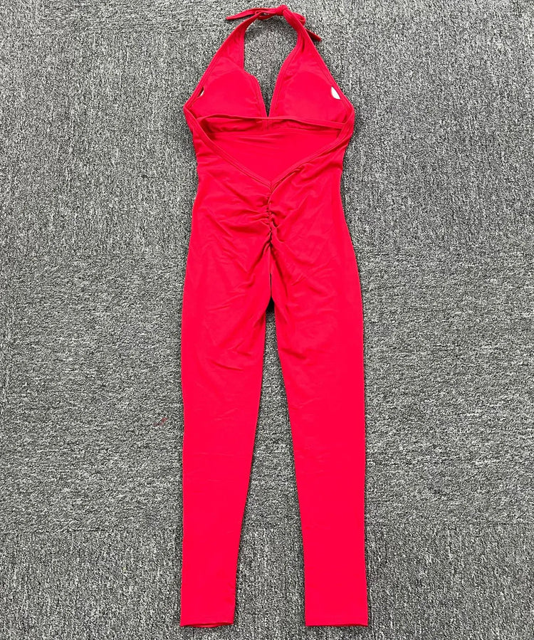 Sporty Jumpsuit Woman Short Lycra Fitness Overalls with Padding Workout Clothes for Women Gym Sets Womens Outfits Sportswear New ShedPoundsPortal