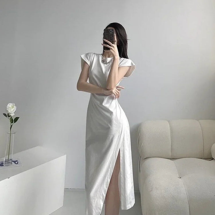 White Dresses for Women 2024 Woman Dress Clothes Midi X New in Chic and Elegant Pretty Cheap Casual Y2k Outfits Harajuku Cotton ShedPoundsPortal