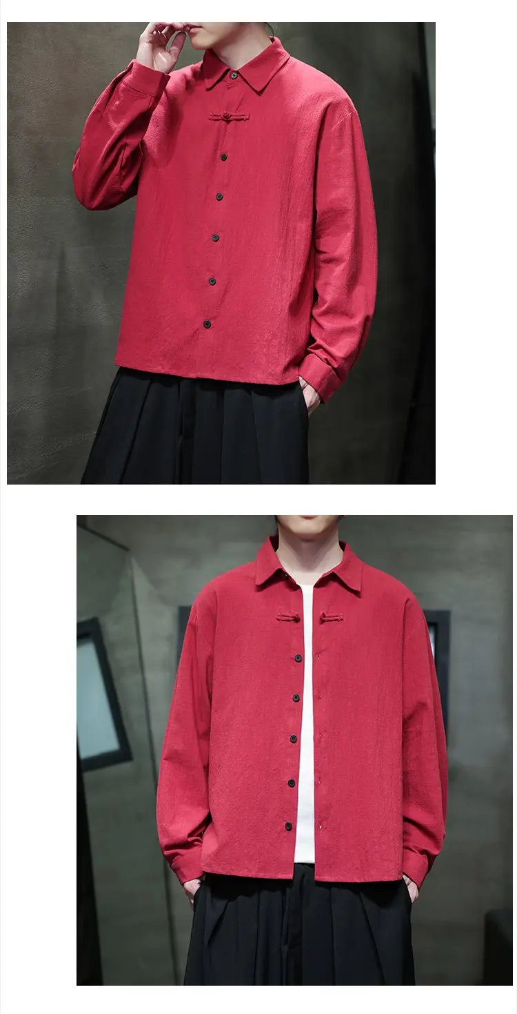 Mens Linen Shirts Casual Streetwear Long Sleeve Turn Down Collar Summer Beach Vacation Hawaiian Shirts M-5XL Plus Size Men Tops ShedPoundsPortal