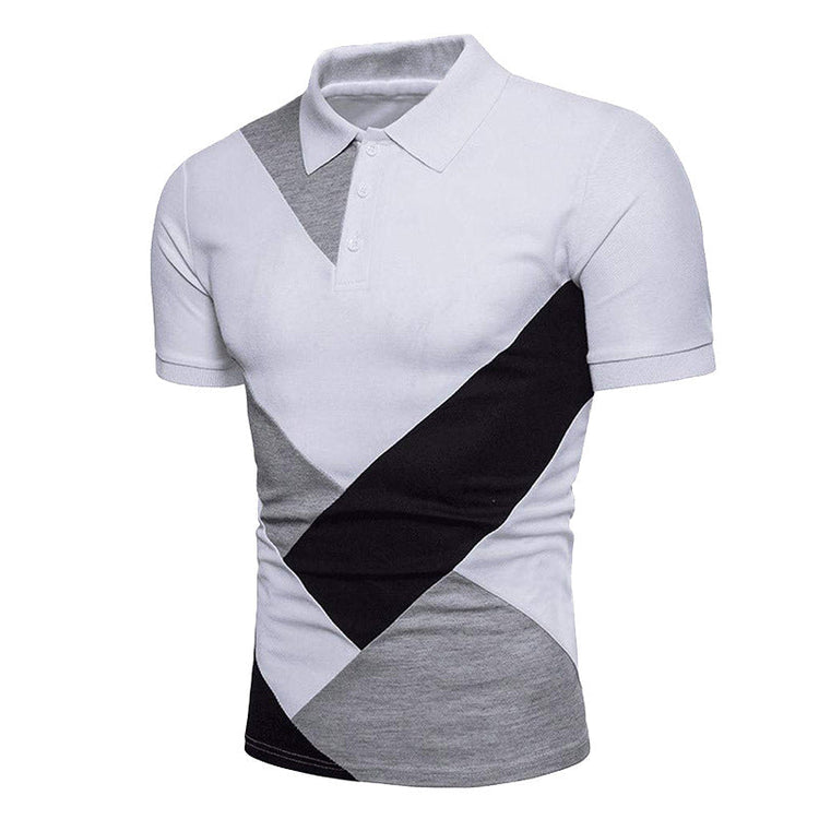KB Men Polo Men Shirt Short Sleeve Polo Shirt Contrast Color Polo New Clothing Summer Streetwear Casual Fashion Men tops ShedPoundsPortal