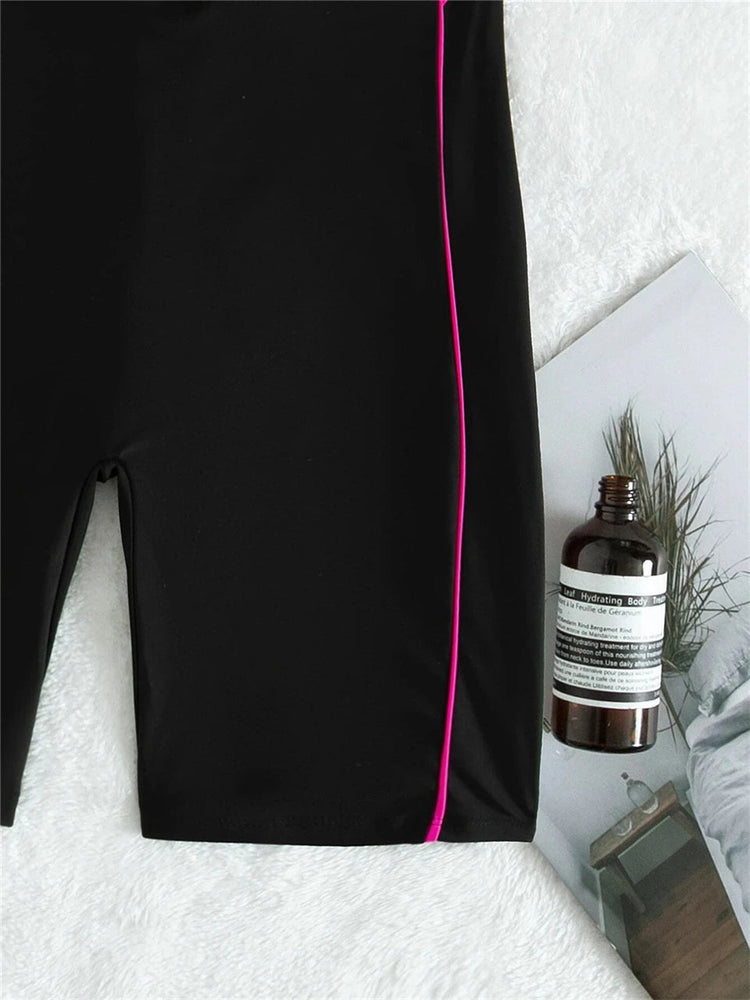 Short Sleeve Surfing Swimsuit 2024 Slim Bodysuit zipper Swimwear Women One Pieces Rash Guard Diving Clothe Bathing Swimming Suit ShedPoundsPortal