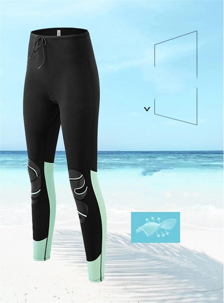 Split Surfing Diving Suit Long Sleeve Sun Protection Women&