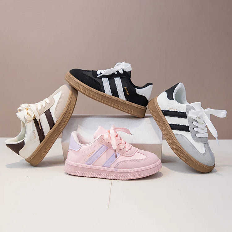 Children Tennis Shoes 2025 New Simple Kids Sneakers for Girls Patchwor