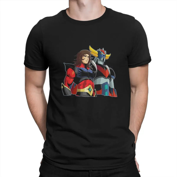 Mens New Clothing Summer Cotton Actarus Classic UFO Robot Goldrake Grendizer Anime Men T Shirt Gothic Crewneck ShedPoundsPortal