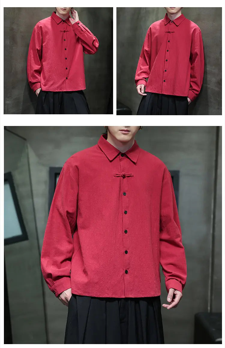 Mens Linen Shirts Casual Streetwear Long Sleeve Turn Down Collar Summer Beach Vacation Hawaiian Shirts M-5XL Plus Size Men Tops ShedPoundsPortal