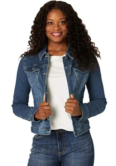2025 Autumn Women Denim Coat Washed Long Sleeve Slim Fit Short Jacket Pockets Turn Down Collar Street Casual Female Outerwear ShedPoundsPortal