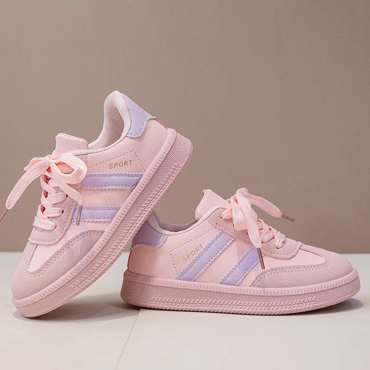 Children Tennis Shoes 2025 New Simple Kids Sneakers for Girls Patchwor