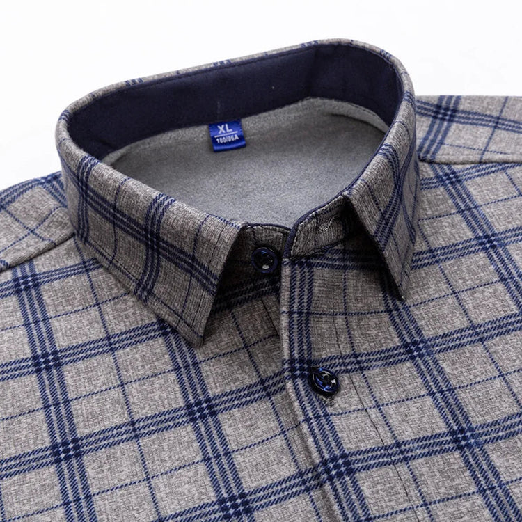 Autumn and winter new fleece shirt men&