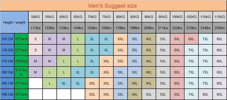 8XL Men&