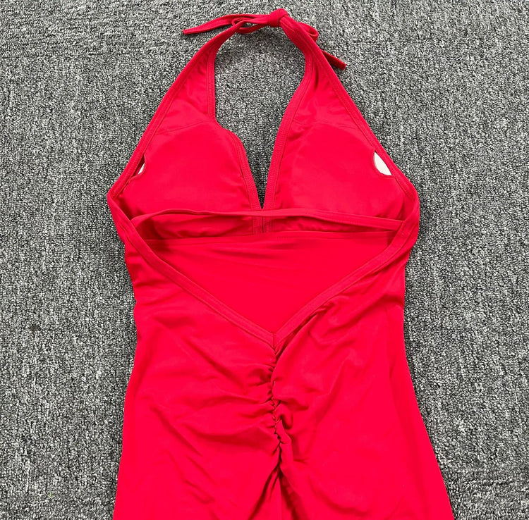 Sporty Jumpsuit Woman Short Lycra Fitness Overalls with Padding Workout Clothes for Women Gym Sets Womens Outfits Sportswear New ShedPoundsPortal