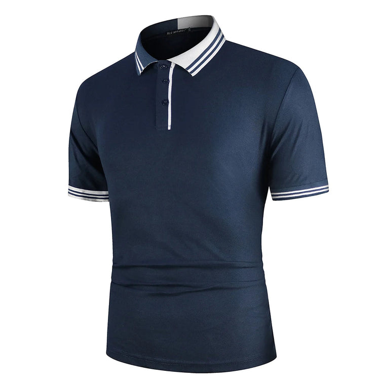 KB Men Polo Men Shirt Short Sleeve Polo Shirt Contrast Color Polo New Clothing Summer Streetwear Casual Fashion Men tops ShedPoundsPortal