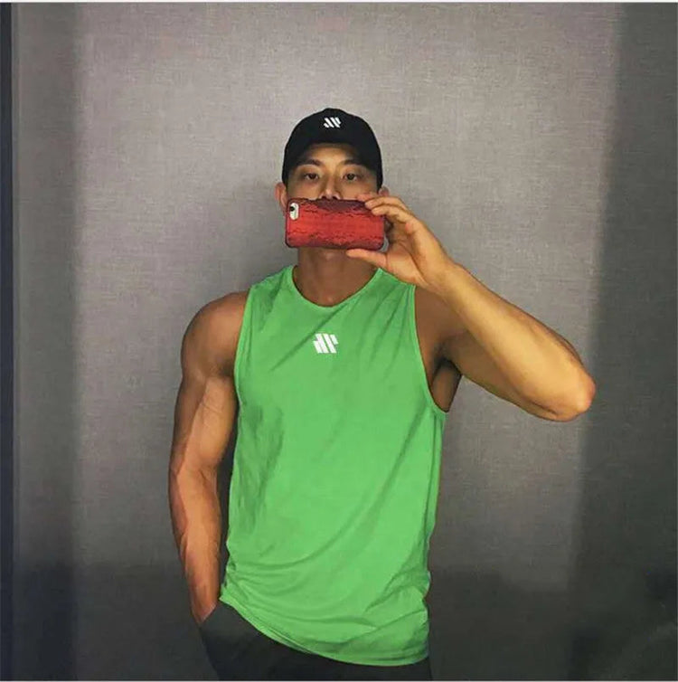 2024 Mens fitness gyms Tank top men Fitness sleeveless shirt Male mesh breathable Sports vest Undershirt Gyms Running vest men ShedPoundsPortal