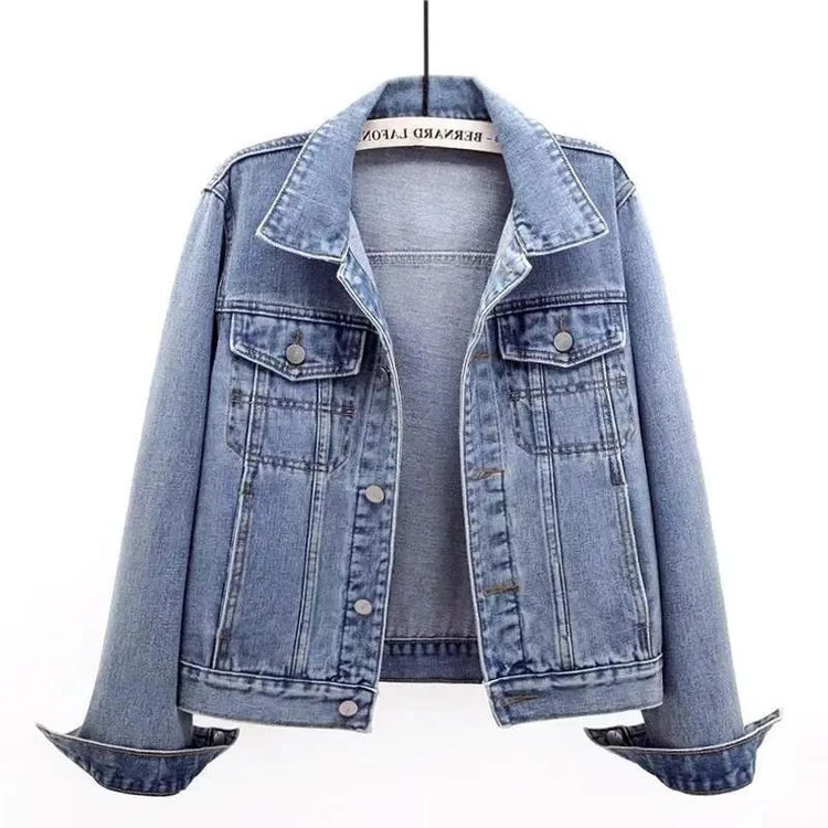 2025 Spring Autumn New Vintage Denim Jacket Women&