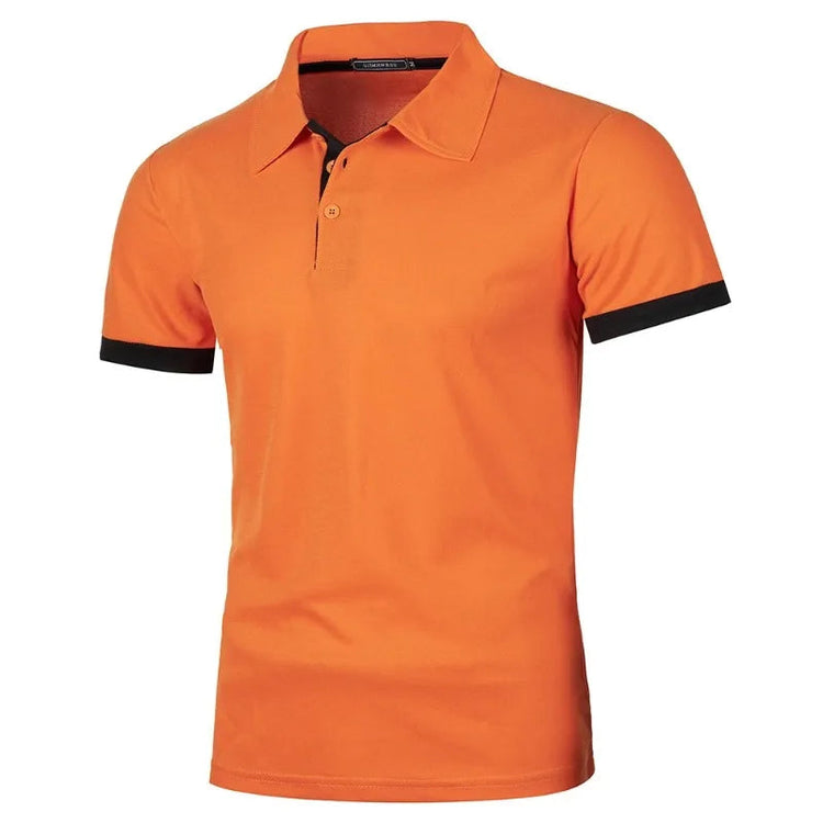 New Mens Short Sleeve Polo Shirt Solid Color Streetwear Lightweight Lapel Tshirts for Men Summer Jogging Sport Tops ShedPoundsPortal