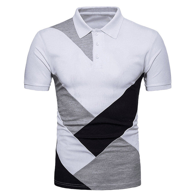 KB Men Polo Men Shirt Short Sleeve Polo Shirt Contrast Color Polo New Clothing Summer Streetwear Casual Fashion Men tops ShedPoundsPortal
