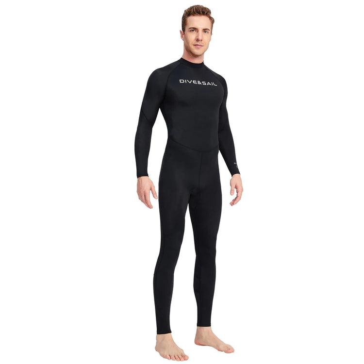 Men Long Sleeve Quick Dry Swimming Suit Adult Nylon Uv Protection Snorkeling Surfing Wetsuit Water Sports One-piece Diving Suit ShedPoundsPortal