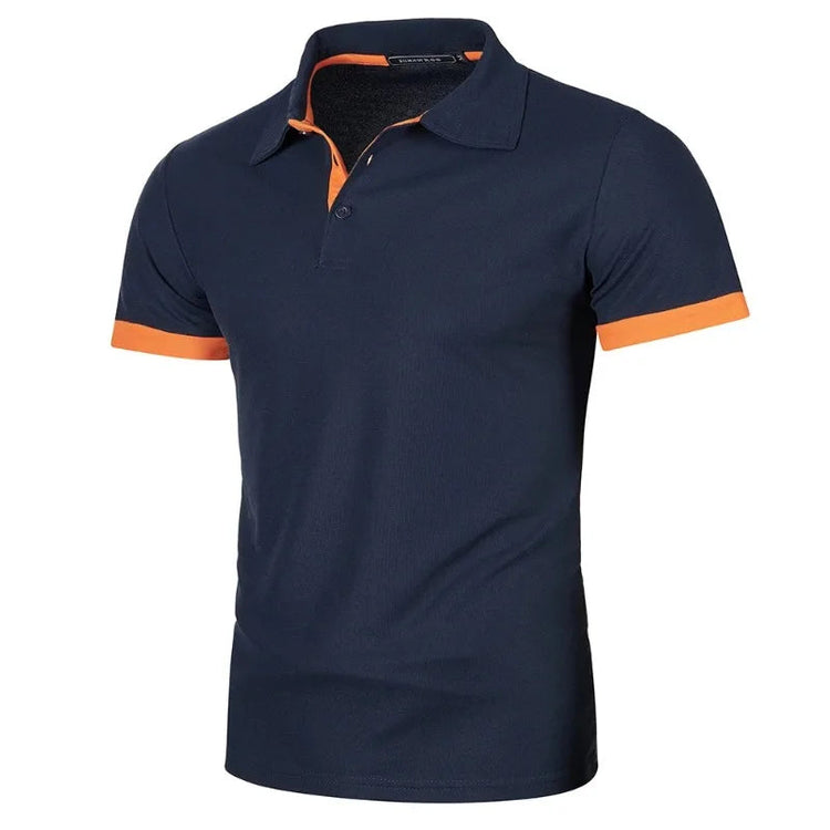 New Mens Short Sleeve Polo Shirt Solid Color Streetwear Lightweight Lapel Tshirts for Men Summer Jogging Sport Tops ShedPoundsPortal