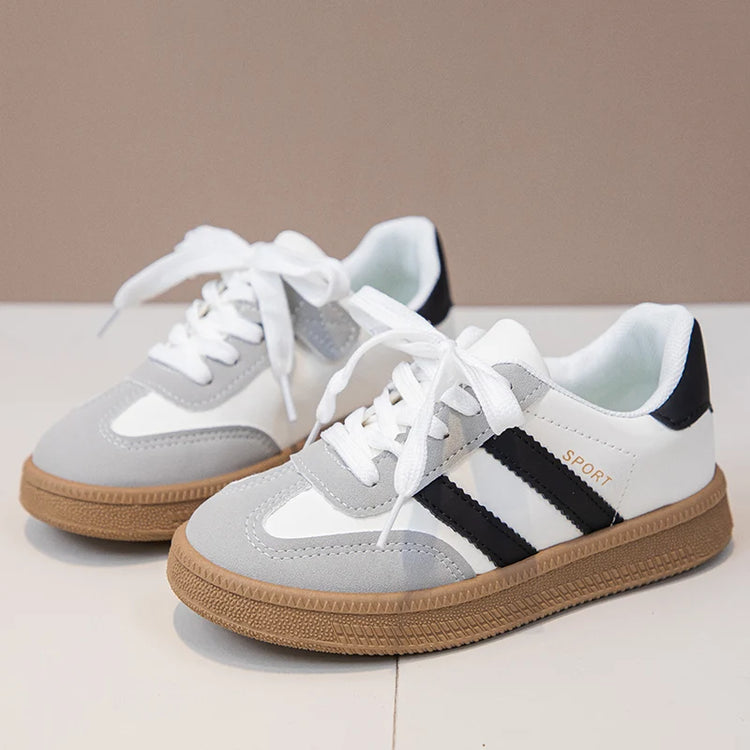 Children Tennis Shoes 2025 New Simple Kids Sneakers for Girls Patchwor