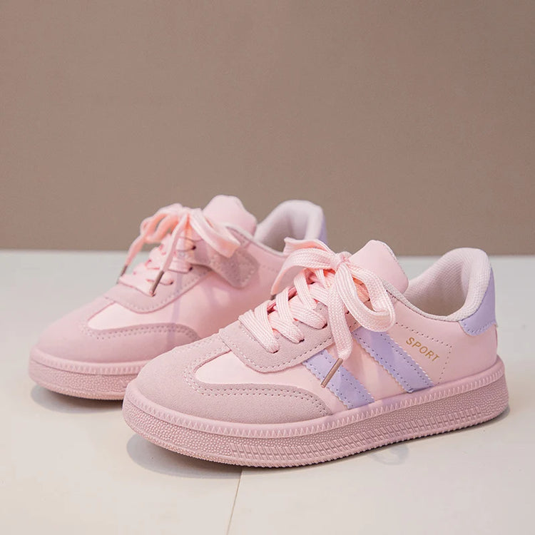 Children Tennis Shoes 2025 New Simple Kids Sneakers for Girls Patchwor