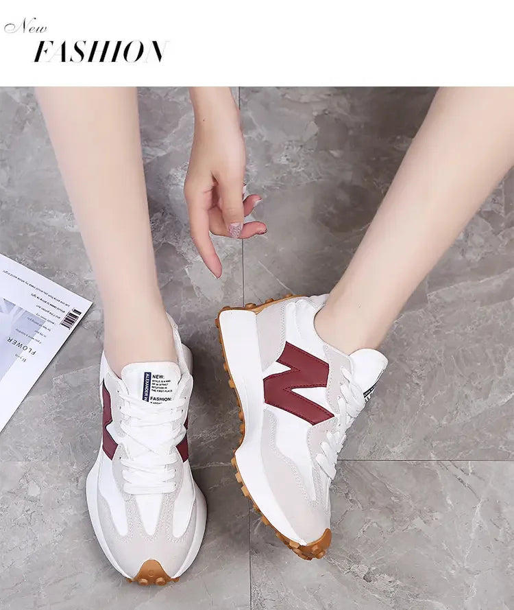Women Sneakers 2025 New Spring Autumn Brand Luxury Vulcanize Shoes Casual Footwear Zapatillas Mujer Light Flat Breathable Shoes ShedPoundsPortal