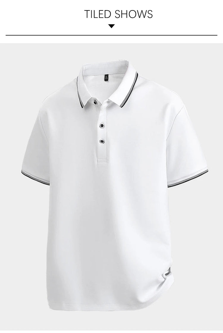 Oversized Men 7XL Polo Shirt 8XL 2025 Summer 95% Cotton Breathable Short Sleeve Collar Business Shirt Golf Man Top Clothes ShedPoundsPortal