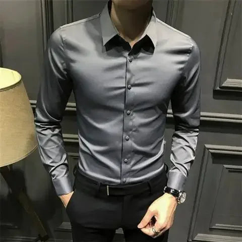 Clothes Business Male Top Plain with Print Men&