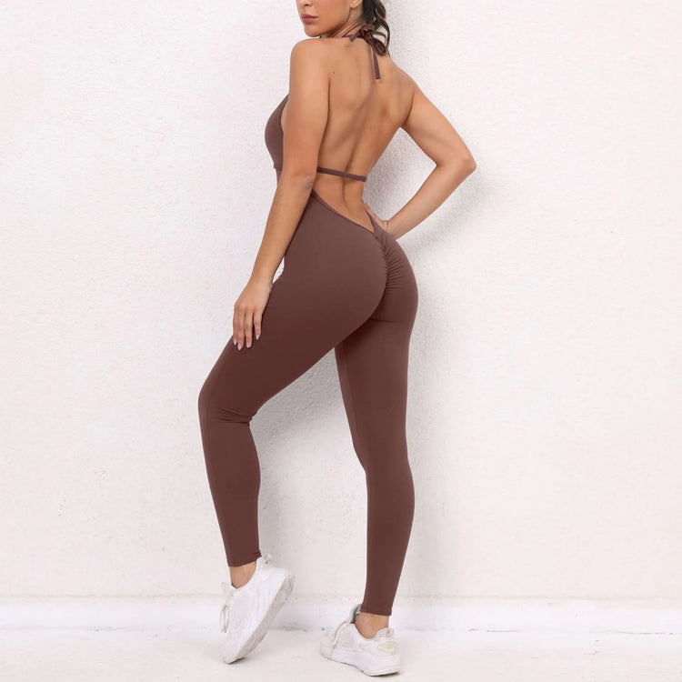 Women Sporty Jumpsuits Fitness Yoga Overalls with Padding Workout Clothes for Women Gym Set Women Bodysuit Sportswear Playsuit ShedPoundsPortal