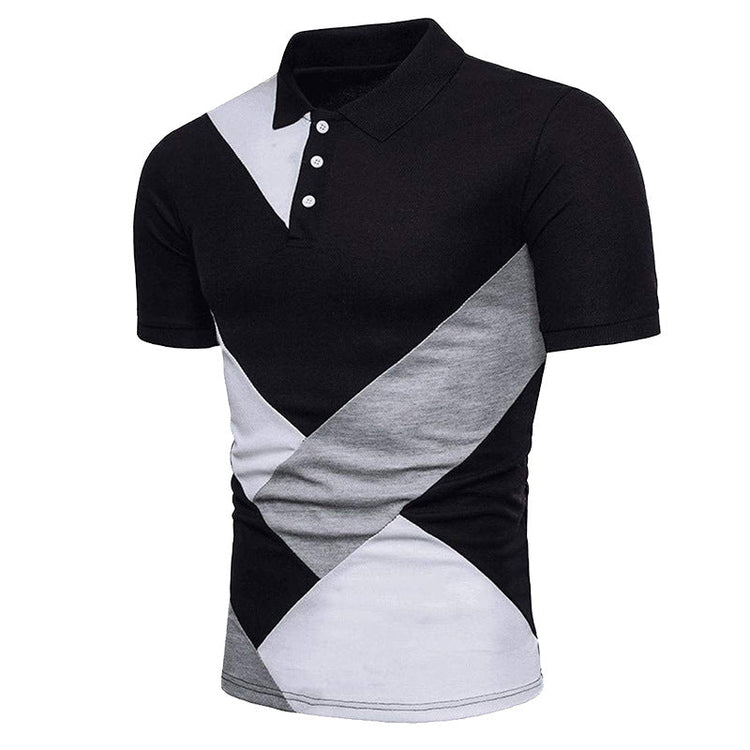 KB Men Polo Men Shirt Short Sleeve Polo Shirt Contrast Color Polo New Clothing Summer Streetwear Casual Fashion Men tops ShedPoundsPortal