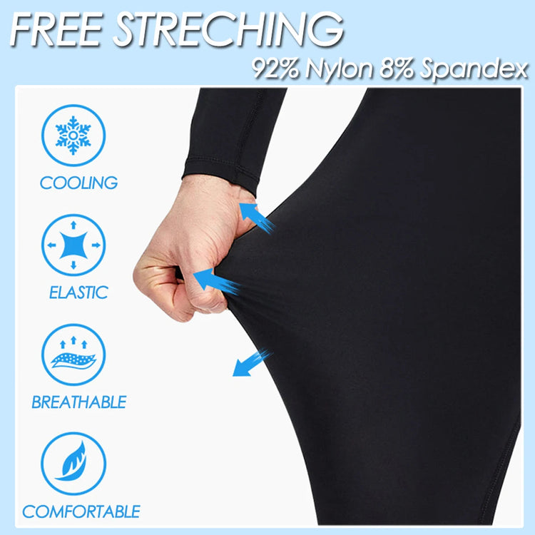 Men Long Sleeve Quick Dry Swimming Suit Adult Nylon Uv Protection Snorkeling Surfing Wetsuit Water Sports One-piece Diving Suit ShedPoundsPortal
