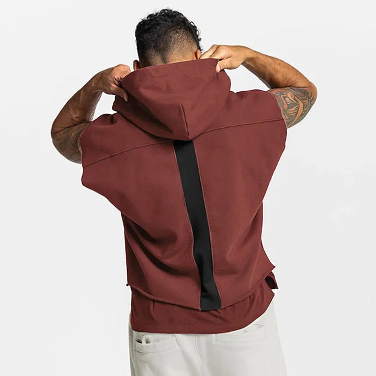 Mens Brand Gyms Clothing Bodybuilding Hooded Tank Top Cotton Sleeveless Vest Sweatshirt Fitness Workout Sportswear Tops Male ShedPoundsPortal