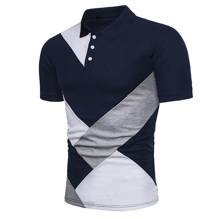 KB Men Polo Men Shirt Short Sleeve Polo Shirt Contrast Color Polo New Clothing Summer Streetwear Casual Fashion Men tops ShedPoundsPortal