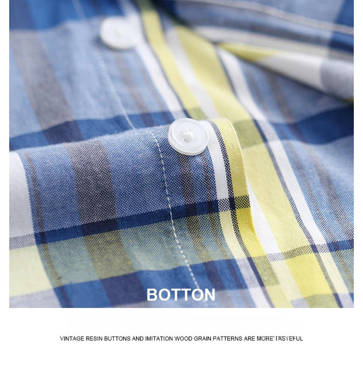 Casual Long-sleeve Shirts for Men Slim Fit Plain Shirt 100%cotton Plaid Striped Tops Soft Designer Fashion Korean Trends Clothes ShedPoundsPortal