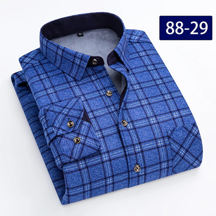 Autumn and winter new fleece shirt men&