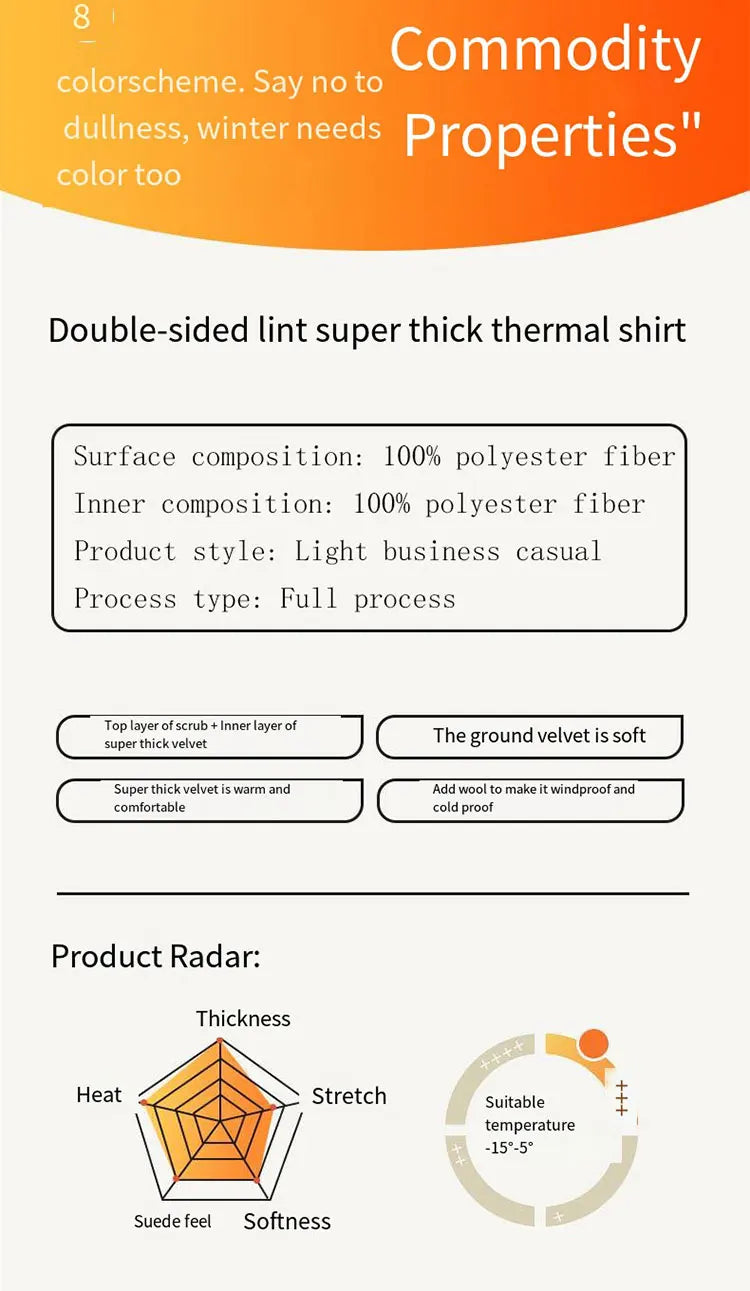 Autumn and winter new fleece shirt men&