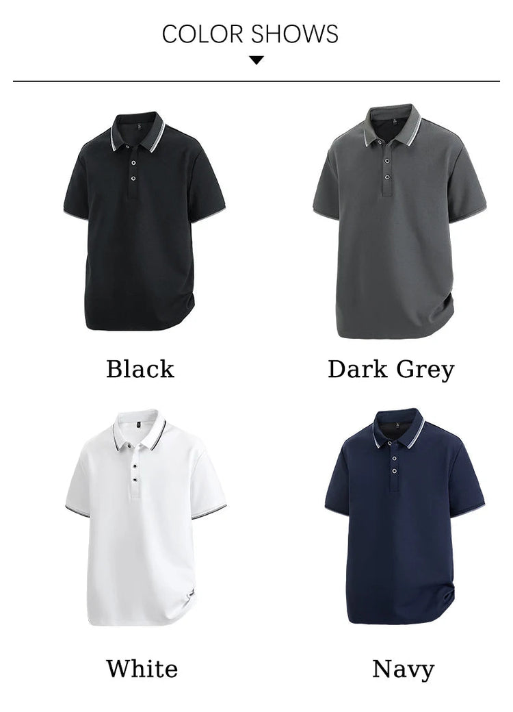 Oversized Men 7XL Polo Shirt 8XL 2025 Summer 95% Cotton Breathable Short Sleeve Collar Business Shirt Golf Man Top Clothes ShedPoundsPortal