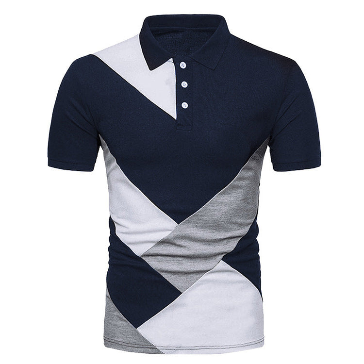 KB Men Polo Men Shirt Short Sleeve Polo Shirt Contrast Color Polo New Clothing Summer Streetwear Casual Fashion Men tops ShedPoundsPortal