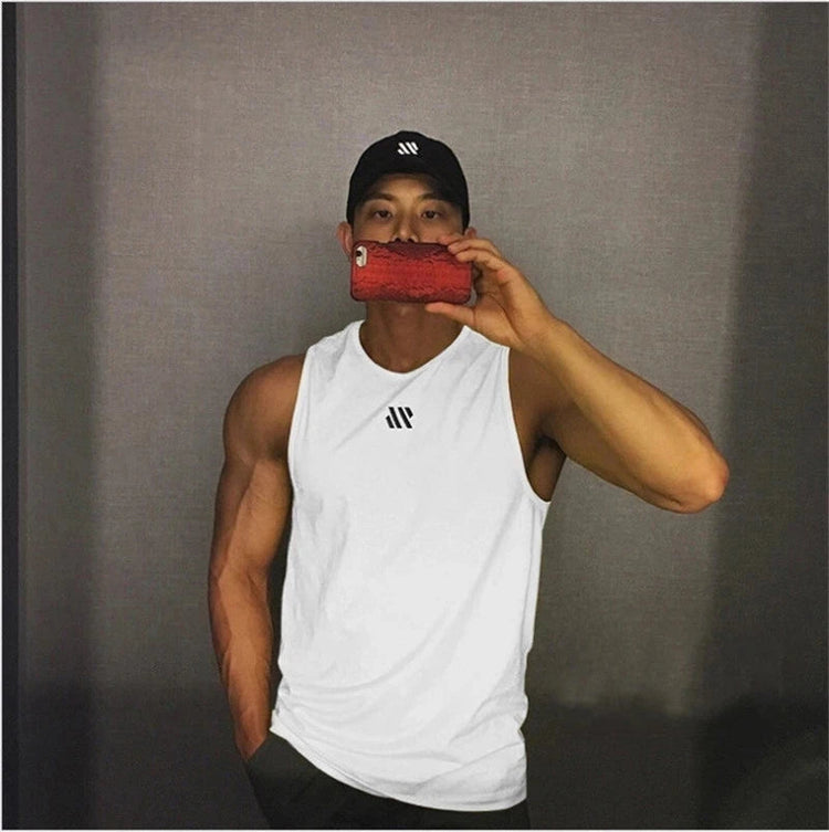2024 Mens fitness gyms Tank top men Fitness sleeveless shirt Male mesh breathable Sports vest Undershirt Gyms Running vest men ShedPoundsPortal